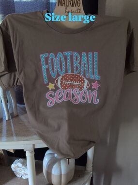 Football Season  T‑Shirt in Brown